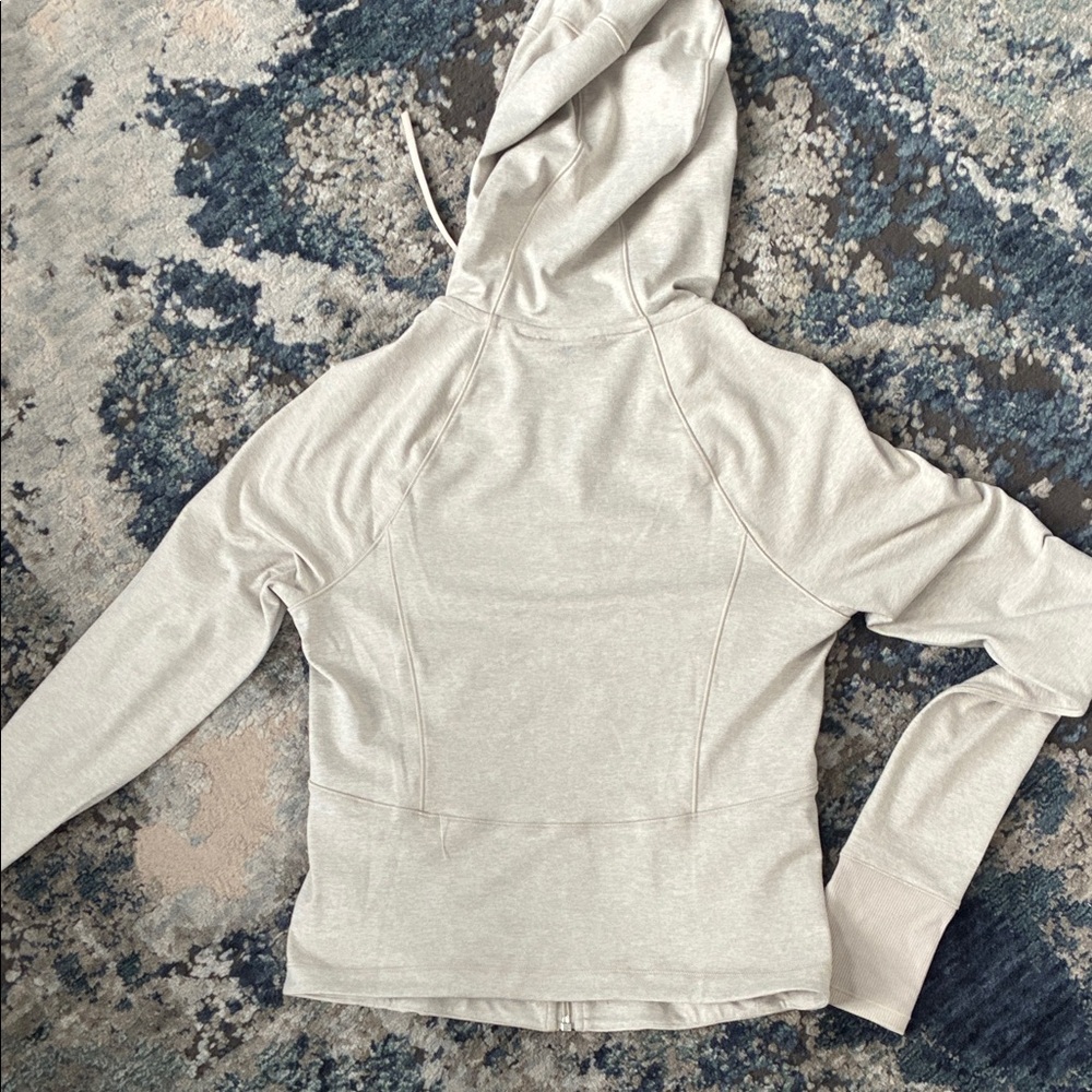 Athleta Cream Zip-Up Hoodie - Picture 6 of 6